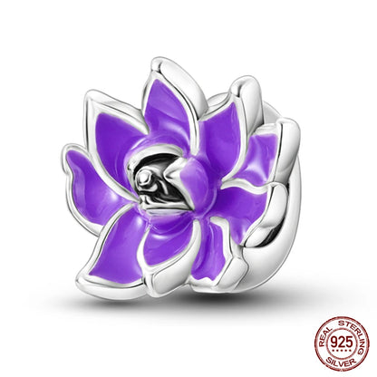 100% 925 Sterling Silver Creative Blue Luminous Firefly Charms Pendants Fit Qikaola 925 Original Bracelets DIY Birthday Jewelry