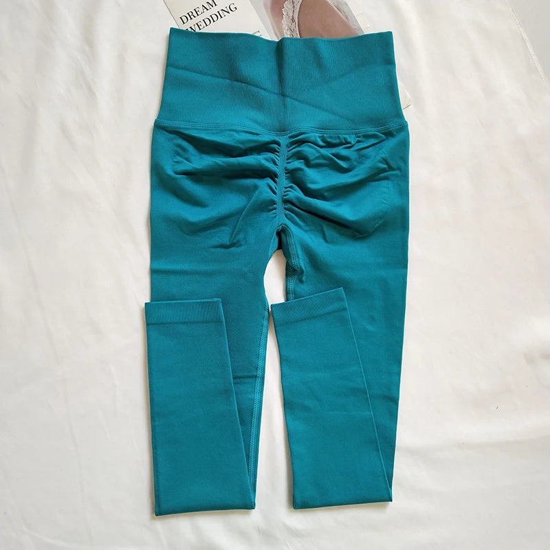Leggings Deportivos de Cintura Alta sin Costuras | Pantalón Yoga Fitness Quick Dry con Efecto Push Up