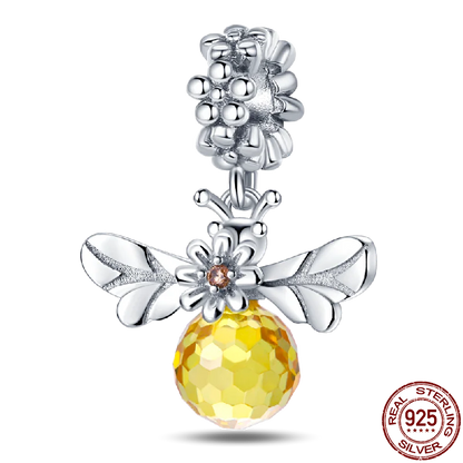 Charm Buho Serie Bee en Plata 925 – Abalorio DIY para Pulseras Originales Mujer