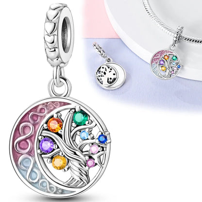 Charm Árbol de la Vida en Plata 925 – Abalorio Familia y Amigos para Pulseras Originales Mujer
