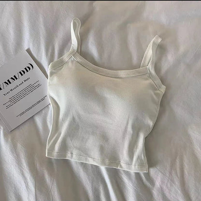 Top Corto Mujer 2025 | Crop Top Sexy Sin Mangas y Lencería Básica