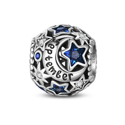 Charm de Plata 925 con Piedra de Nacimiento – Bead Brillante para Pulsera, Regalo de Cumpleaños Mujer