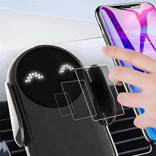 Soporte Cargador Inalámbrico 30W para Auto | Montaje en Ventila de Aire | Carga Rápida Inteligente
