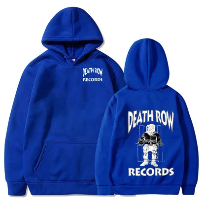 Hoodie Unisex Death Row Records Streetwear Hip Hop con Forro Polar