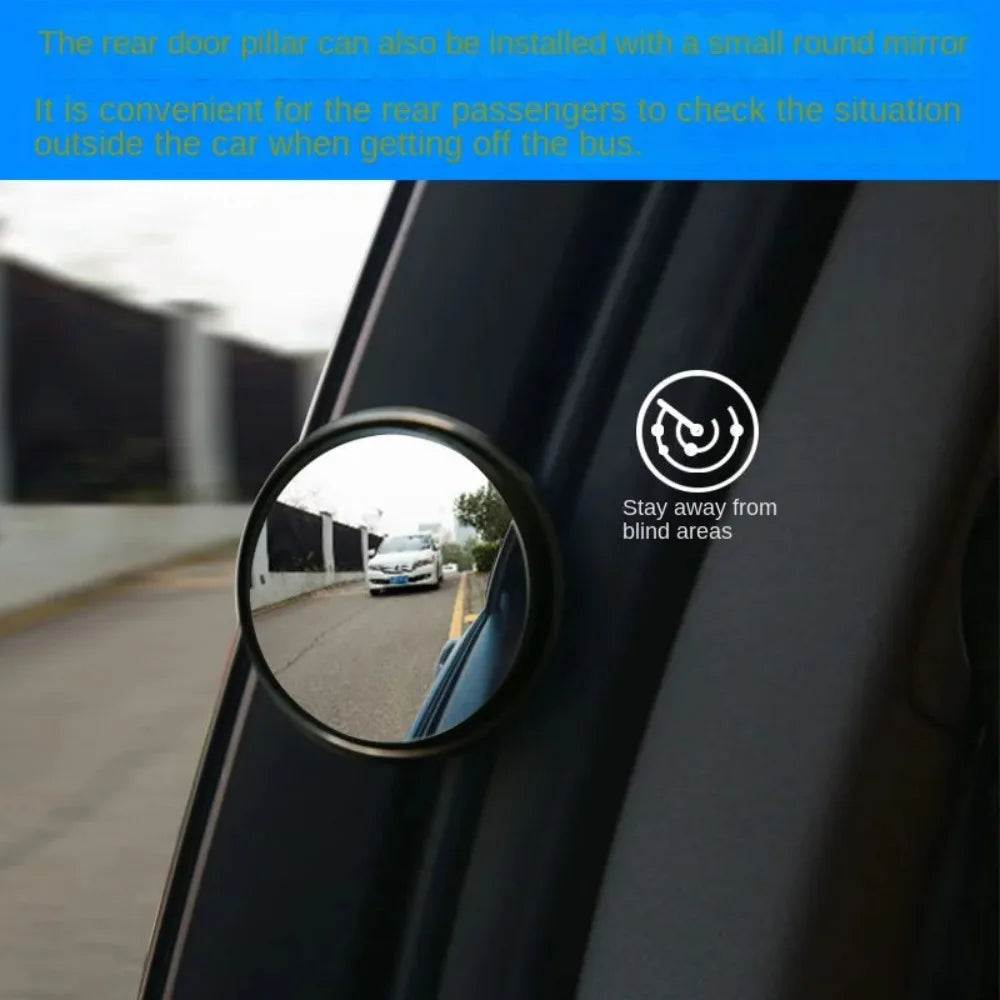 Espejo Retrovisor Auxiliar 360° | Espejo Convexo Gran Angular para Punto Ciego de Coche