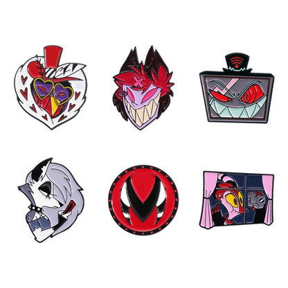 Pins de Dibujos Animados Anime – Broches Esmaltados de Monje Tierno, Chapas Divertidas para Regalo