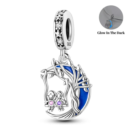 Original 925 Sterling Silver Mother's Love Embrace Charms Beads Pendants Fit S925 Bracelet Necklace Fine DIY Jewelry