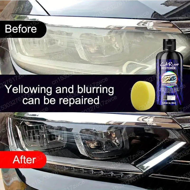 Car Headlight Polishing Agent Scratch Remover Repair Headlight Renewal Polish Liquid Headlights Restoration Kit Auto Accessories