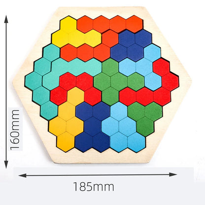 Rompecabezas Tangram de Madera – Juguete Educativo Montessori para Niños, Puzzle DIY de Aprendizaje y Entrenamiento Cognitivo