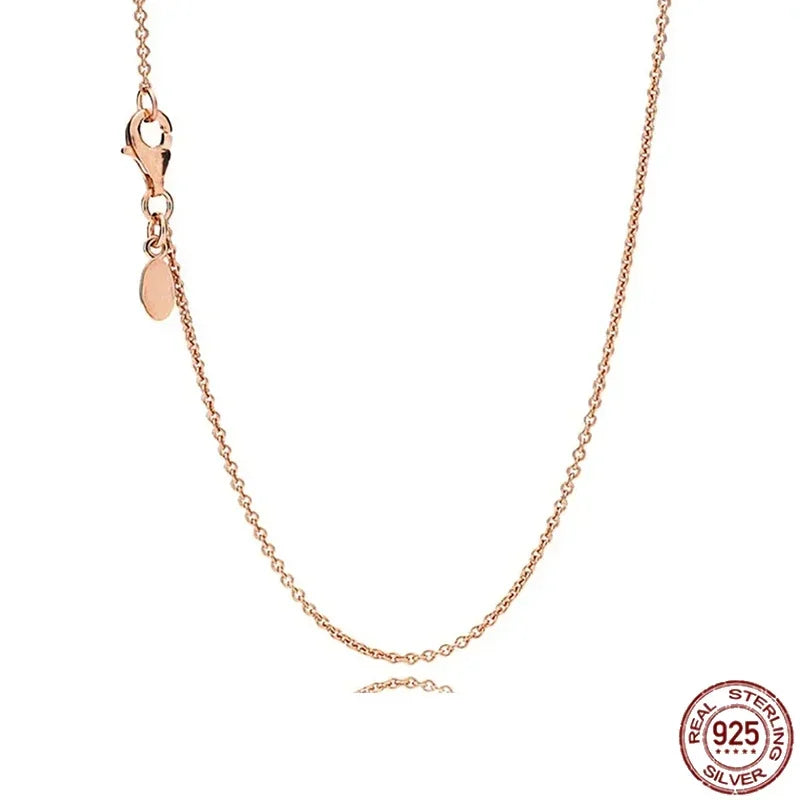 Collar colgante corazón redondo plata 925 – Dije clásico brillante compatible Pandora