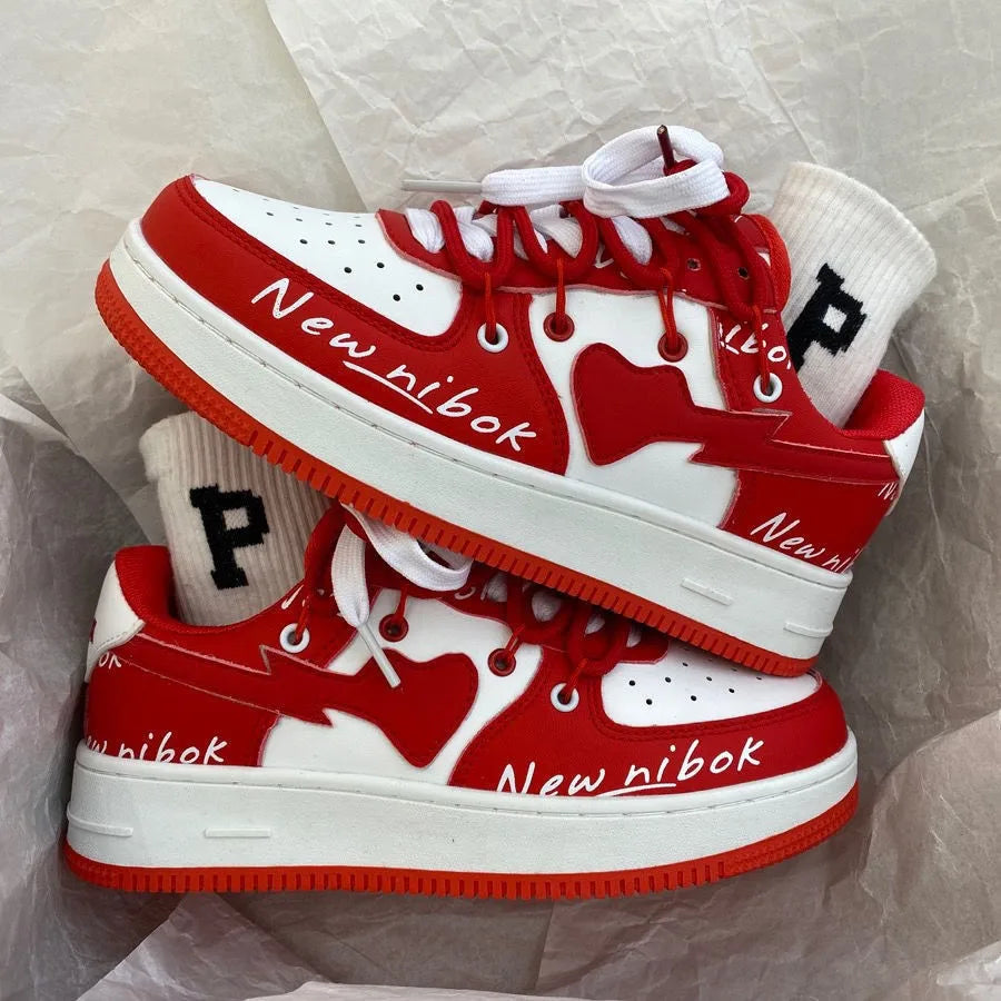 Zapatillas 2025 | Sneakers Casual con Suela Gruesa y Cordones