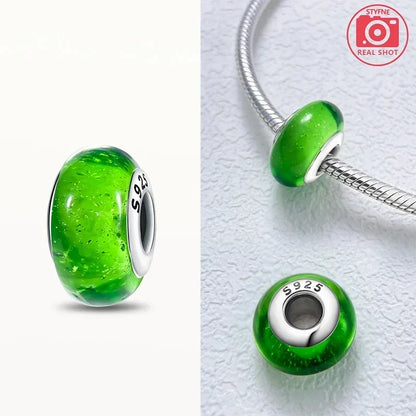Cuenta Murano en Plata 925 | Beads de Vidrio de Colores para Pulsera Pandora Original
