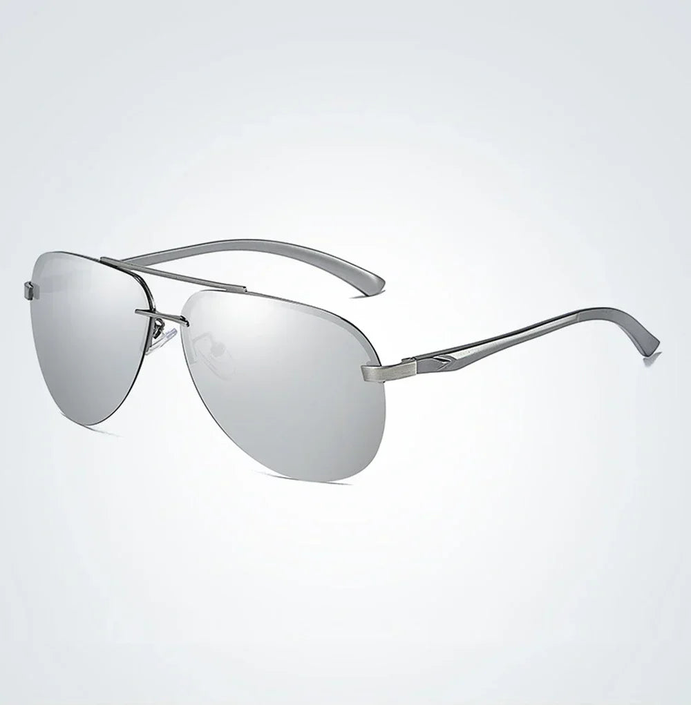 Gafas de Sol Polarizadas Clásicas Unisex | Lentes Espejo con Montura Metálica para Conducir y Viajar