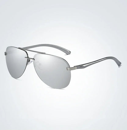 Gafas de Sol Polarizadas Clásicas Unisex | Lentes Espejo con Montura Metálica para Conducir y Viajar