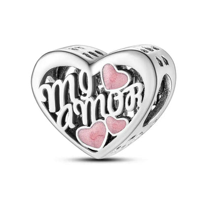 Charm princesa ángel rosa plata 925 – Abalorio de cumpleaños para pulsera tipo Pandora mujer