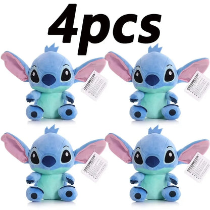 Peluche Stitch Disney 4/8 Pulgadas – Muñeco de Peluche Azul/Rosa | Juguete Anime Lilo & Stitch Regalo para Niños