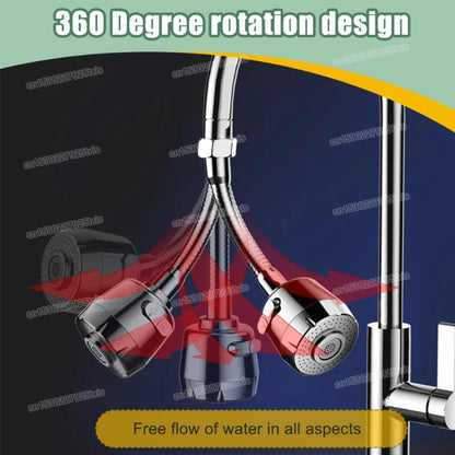 Extensor de Grifo 360° con 2/3 Modos de Agua | Boquilla Rotatoria Universal para Cocina y Baño | Ahorro de Agua