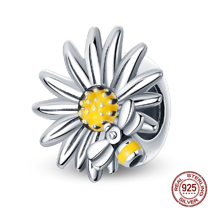 Charm Buho Serie Bee en Plata 925 – Abalorio DIY para Pulseras Originales Mujer