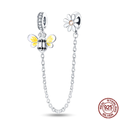 Charm Buho Serie Bee en Plata 925 – Abalorio DIY para Pulseras Originales Mujer