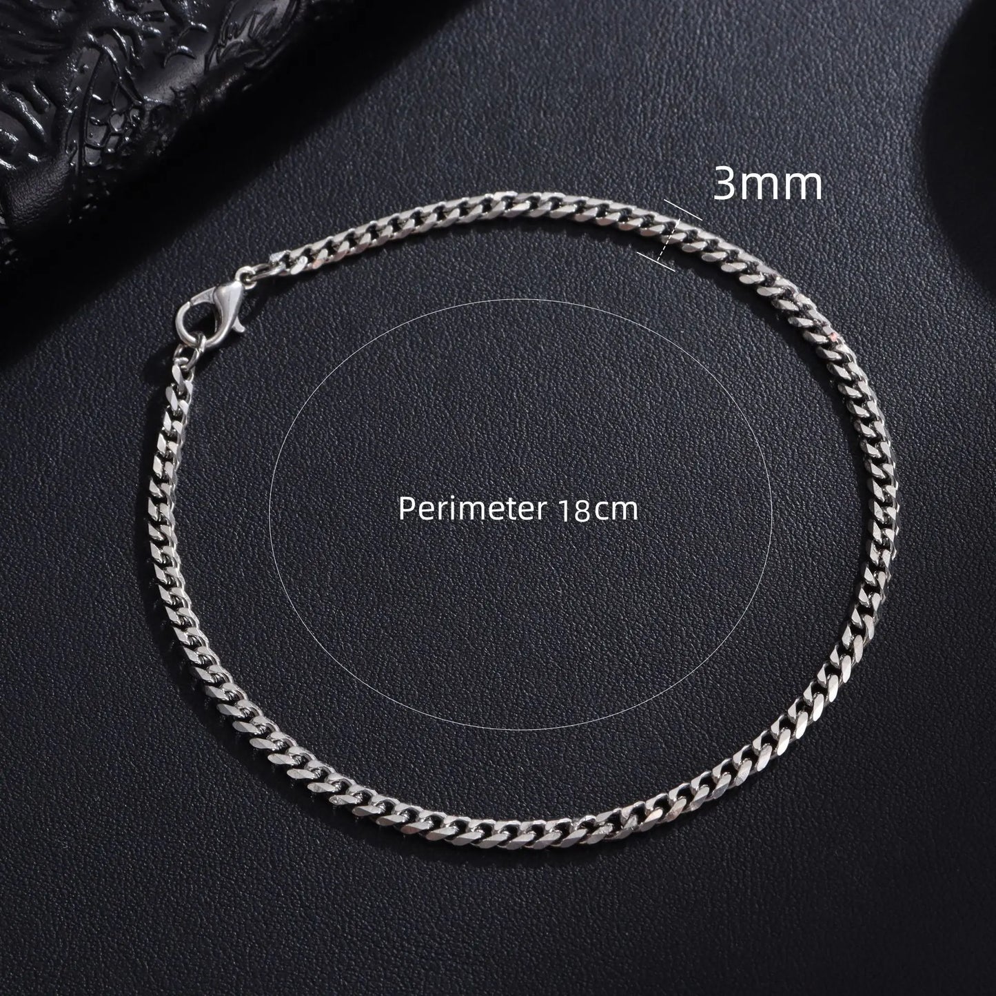 Pulsera Cadena Cubana Clásica para Hombres – Acero Inoxidable 3/5/7/9mm, Joyería Moderna Unisex
