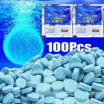 Tabletas Concentradas Limpiaparabrisas para Coche | Pastillas Efervescentes de Limpieza de Cristales y Ventanas