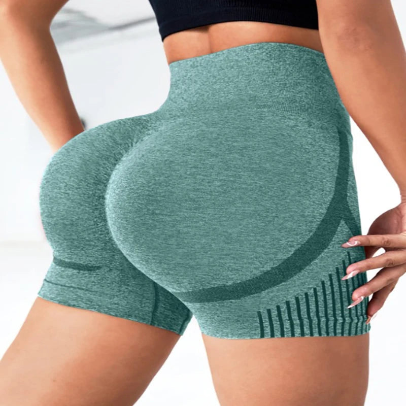 Shorts de Yoga Deportivos Mujer | Seamless Alta Elasticidad, Cintura Alta, Secado Rápido y Estilo Fitness Casual