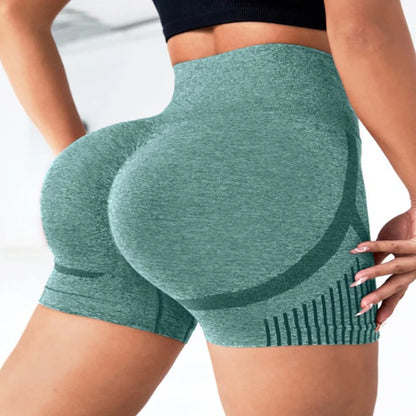Shorts de Yoga Deportivos Mujer | Seamless Alta Elasticidad, Cintura Alta, Secado Rápido y Estilo Fitness Casual