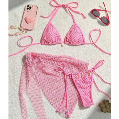 Bikini Mujer 2025 | 3 Piezas Sexy Brasileño Playa y Piscina