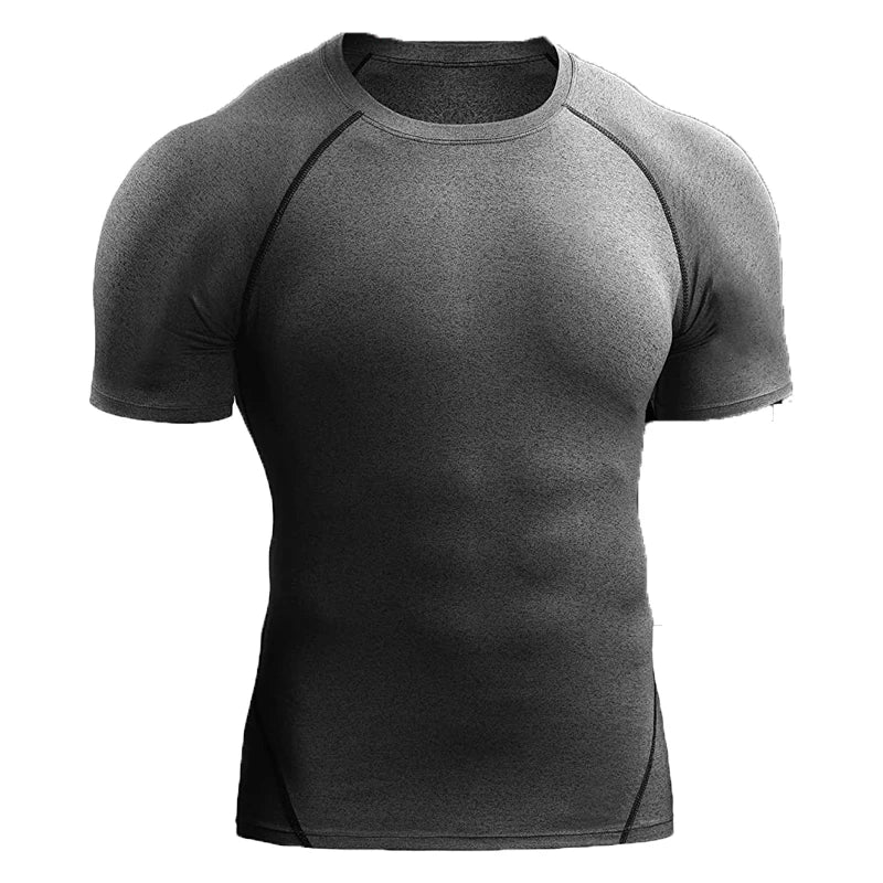 Camiseta de Compresión Hombre 2025 | Ropa Deportiva Verano | Secado Rápido, Elástica y Transpirable | Running, Fitness y Gym