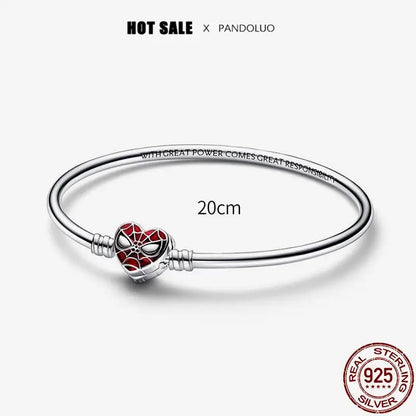 Charm Marvel Iron Man y Spiderman en Plata 925 – Abalorios Disney para Pulsera Original Mujer
