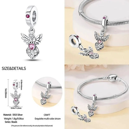 Charm Plata 925 Flor de Loto Retro | Bead Clásico Compatible Pandora Mujer