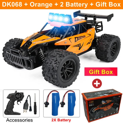 Coche RC Drift 1:16 Todoterreno – Control Remoto 2.4G Alta Velocidad con Luces LED Juguete para Niños