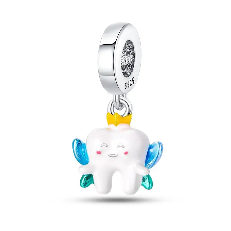 Charm Profesional Médico en Plata 925 | Profesora/Docente | Compatible con Pulsera Pandora Original
