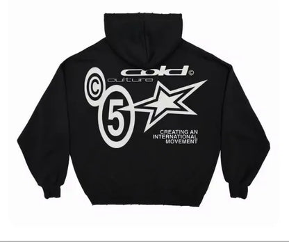 Sudadera Oversize Unisex Estilo Y2K Harajuku Hip Hop con Estampado Gótico