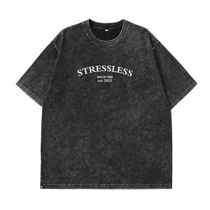 Camiseta Oversize Mujer Algodón Lavado | Estampado Leopardo Moda Y2K Manga Corta