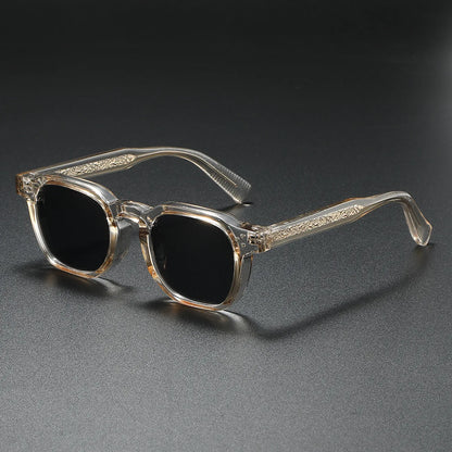 Gafas de Sol Polarizadas Unisex | Estilo Cuadrado con Núcleo Metálico y Remaches