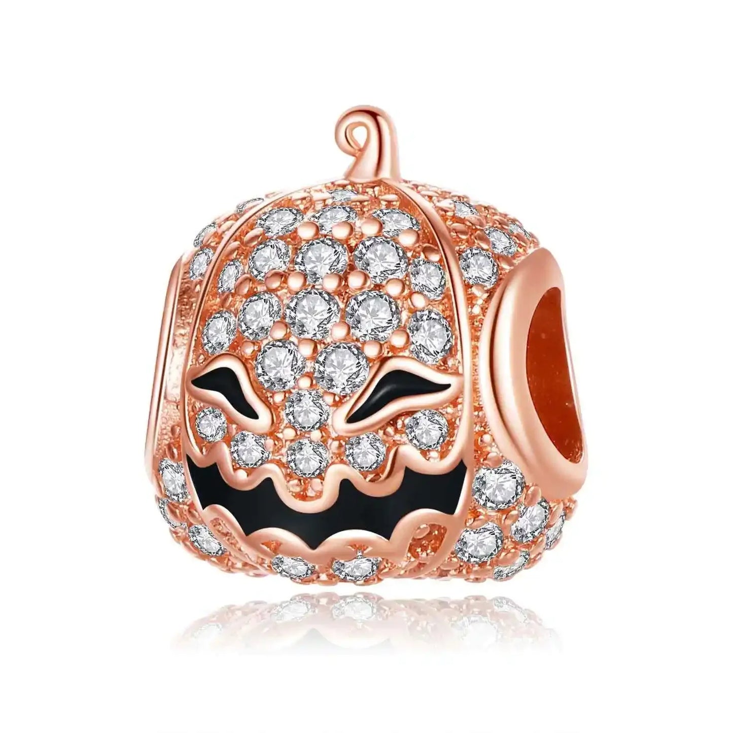 Charm Colgante Pareja Plata 925 y Oro Rosa | Compatible Pandora Original | Pulsera o Collar Mujer
