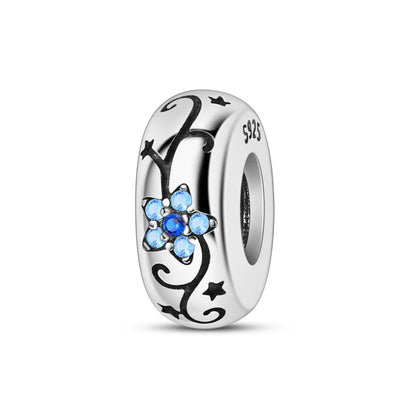 Charm de Plata 925 con Mariposa y Dragón – Abalorio Colorido con Zirconia Arcoíris para Pulseras DIY