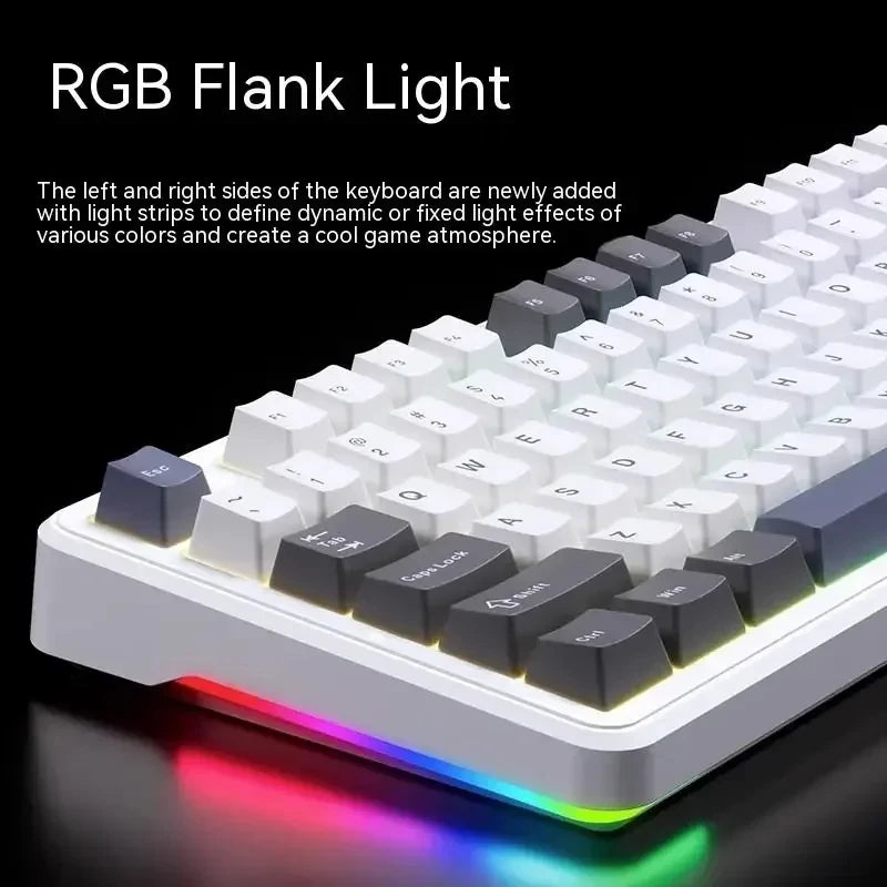 Teclado Mecánico AULA F87Pro – 87 Teclas, Triple Modo (USB/2.4G/Bluetooth), RGB, Hot-Swap y Batería 4000mAh