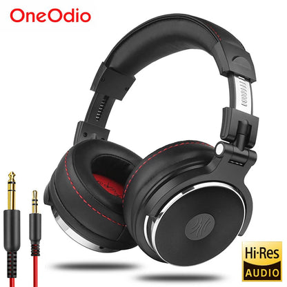 OneOdio Auriculares DJ Profesionales Studio – Hi-Res Audio, Cableado, Micrófono, Over-Ear