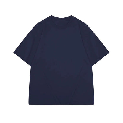 Camiseta Hombre 2025 | Oversize Algodón Pesado Manga Corta para Verano