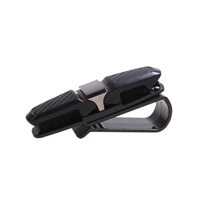 Soporte de Gafas para Coche | Clip de Visera Portátil para Gafas y Tarjetas ABS