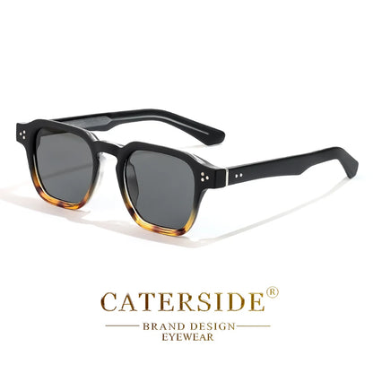 CATERSIDE Gafas de Sol Cuadradas Clásicas Hombre Mujer | Estilo Lujo Viaje Playa Fiesta UV400
