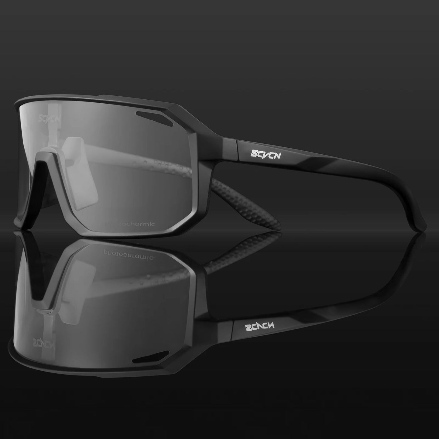 Gafas de Ciclismo SCVCN Fotocromáticas | Gafas Deportivas UV400 para Hombres MTB y Ruta