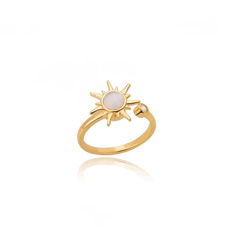 Anillos Clásicos de Acero Inoxidable 316L para Mujer - Color Dorado de Lujo Antialérgico y Duradero