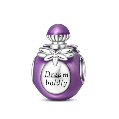 S925 Silver Color Butterfly Daisy Rose Crown Perfume Charms Beads Fit Pan Original Bracelets DIY Fine Jewelry Making Gifts