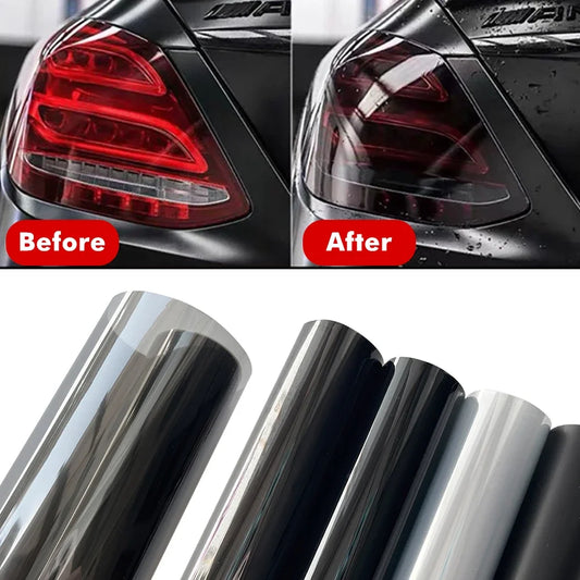 Película Vinilo Ahumado Transparente para Faros | Film PVC Protector para Luces Delanteras y Traseras de Coche