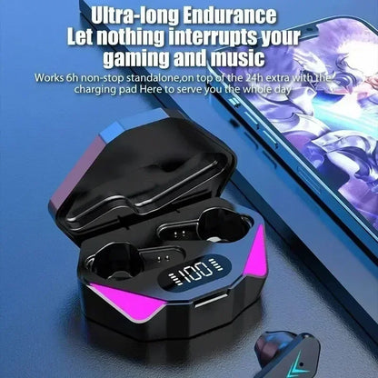 New TWS Gaming Earbuds Wireless Bluetooth Earphones With Mic  9D Stereo Music HiFi Headset For Gamer apply to smartphones