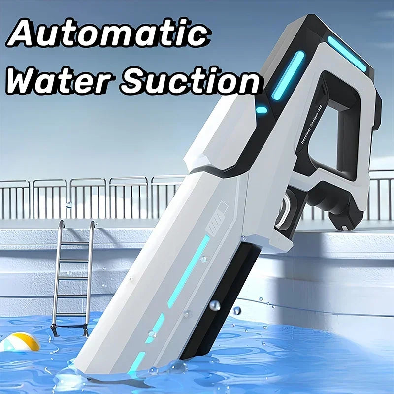 Pistola de Agua Automática Eléctrica – Juguete Portátil de Verano para Niños y Adultos | Diversión en Playa y Piscina