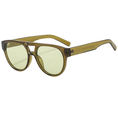Gafas de Sol Ovaladas Unisex | Diseño Clásico con Doble Puente | Lentes UV400 Protección Total para Hombre y Mujer
